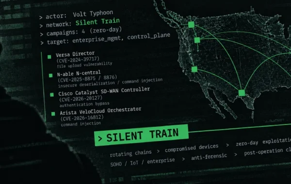 Volt Typhoon utilizó la red encubierta Silent Train en cuatro campañas de explotación de vulnerabilidades de día cero